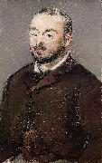 Edouard Manet Emmanuel Chabrier painting